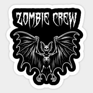 Zombie Crew Bat Sticker